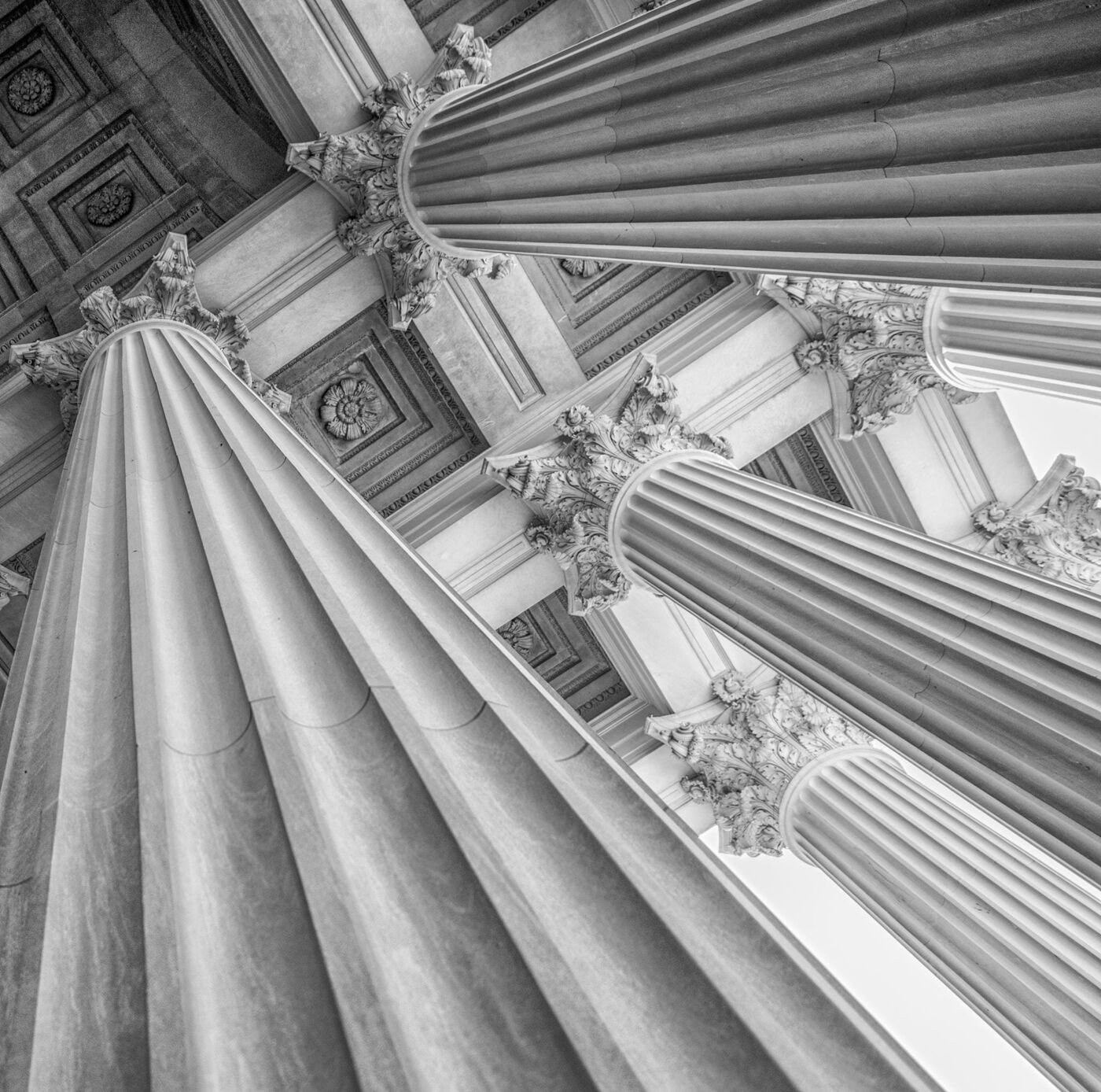 Courthouse colonnade